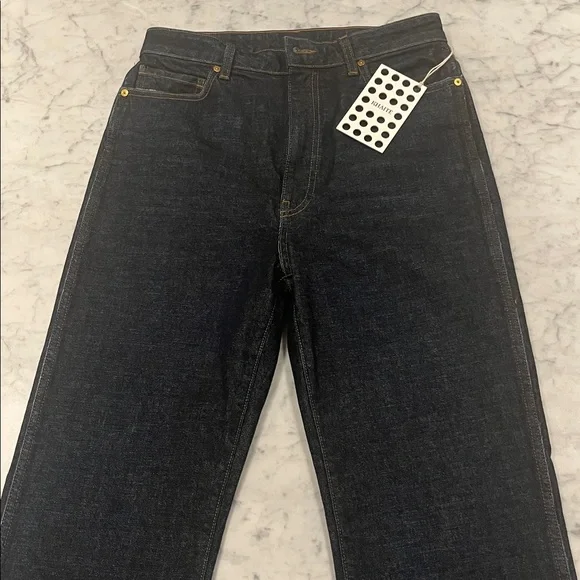 Khaite Iconic Danielle Dark Blue Women's Jeans - Picture 7 of 13